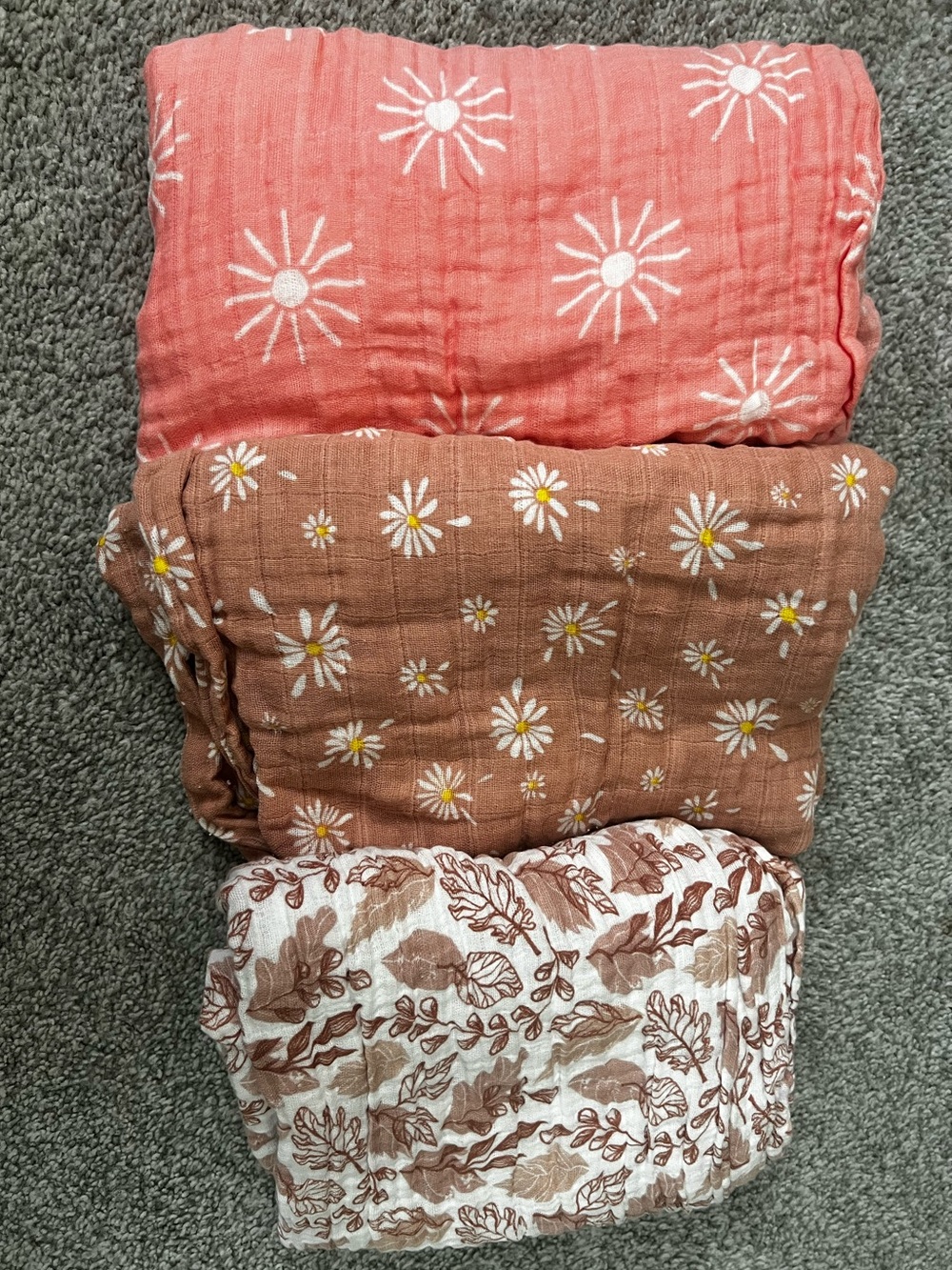 Floral Muslin Swaddles